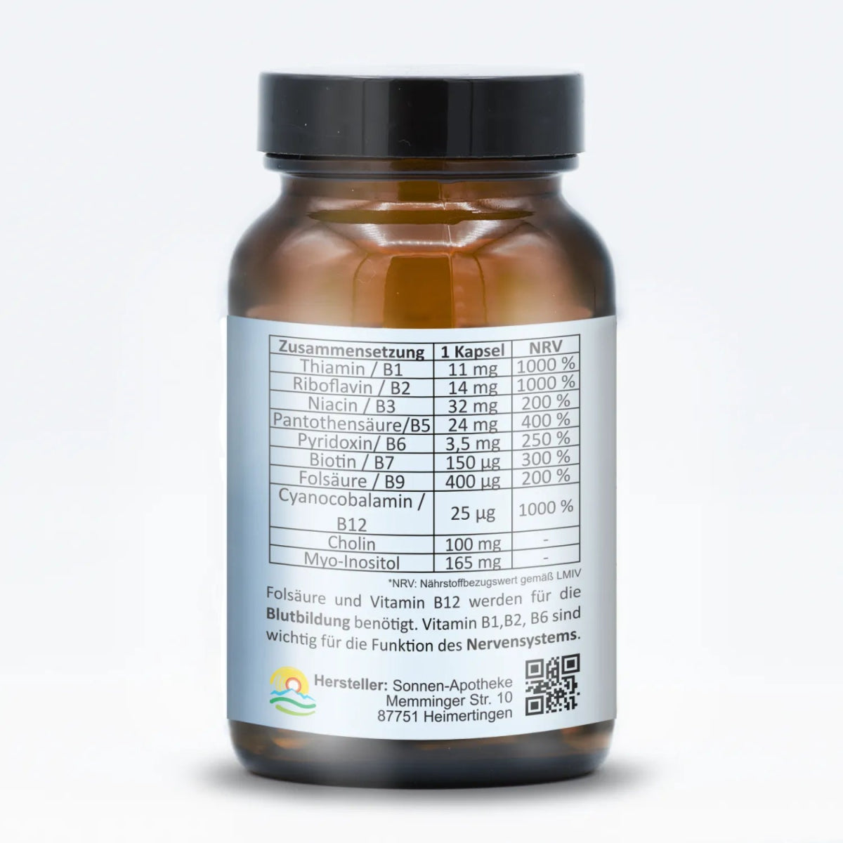 SONNEN Vitamin B Komplex Kapseln 60 St - Sonnen-Vitamine